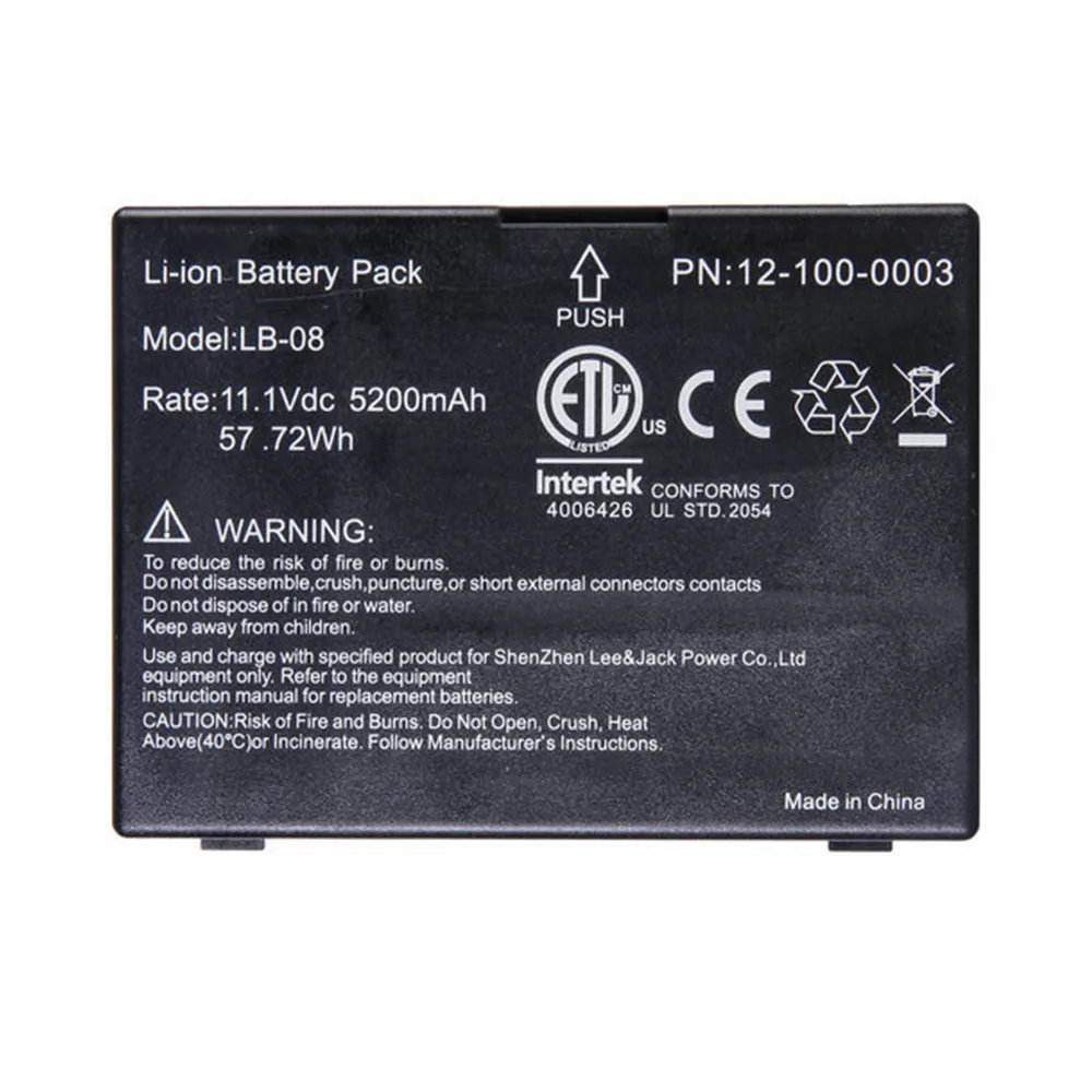 

Совместимая батарея BIOLIGHT A5 A6 A8 Q3 V6 LB-08 12-100-0003 11,1 В 5200 мАч для мониторинга жизненно важных сигналов, медицинская батарея