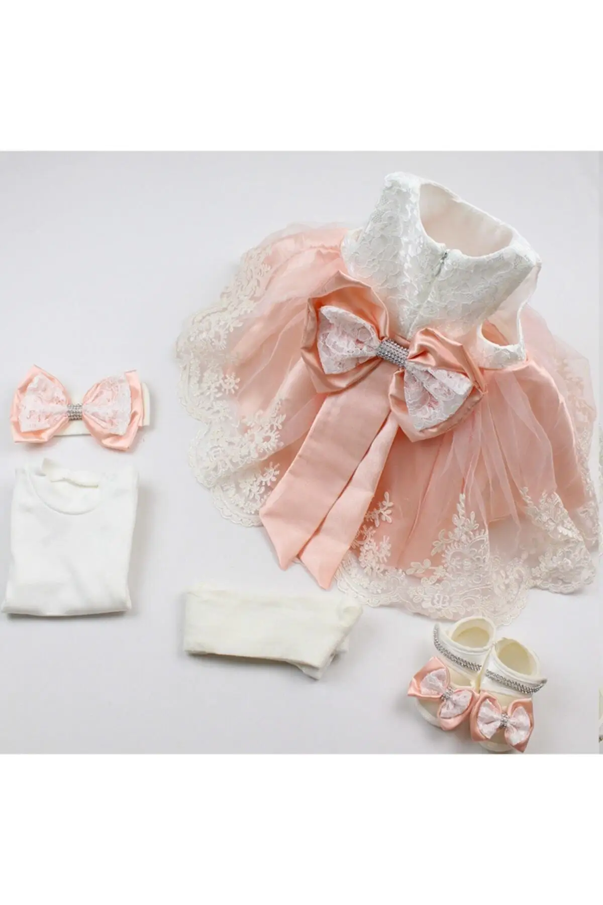 Платье Babylia для девочки младенца mevлюt Свадебные французские кружевные вечерние платья 1009001 костюмы одежда