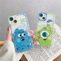 disney monsters inc mike wazowski phone case for samsung s 20 21 22 plus ultra 21fe a02 03 12 20 21 22 51 50 52 71 4g 5g cover