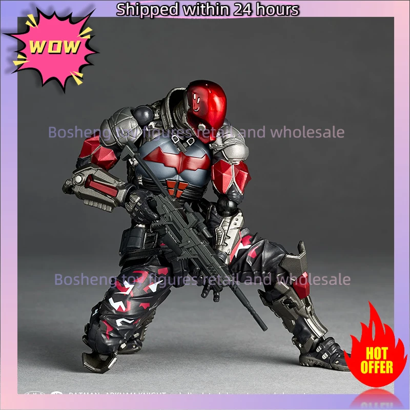 Фото 100% в наличии Оригинальная коллекционная фигурка Kaiyodo Revoltech Amazing Yamaguchi Batman Arkham Knight Ver 1.5, модель аниме-персонажа, игрушка №5