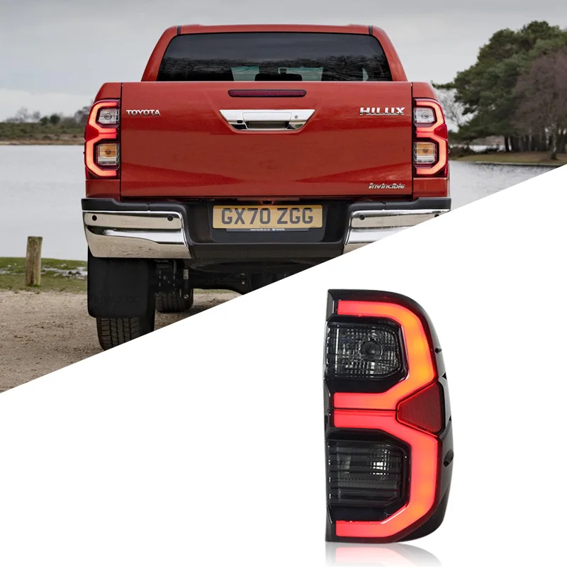 Новый задний фонарь светодиодный автомобиля нормальная версия для Toyota Hilux 2015-2020