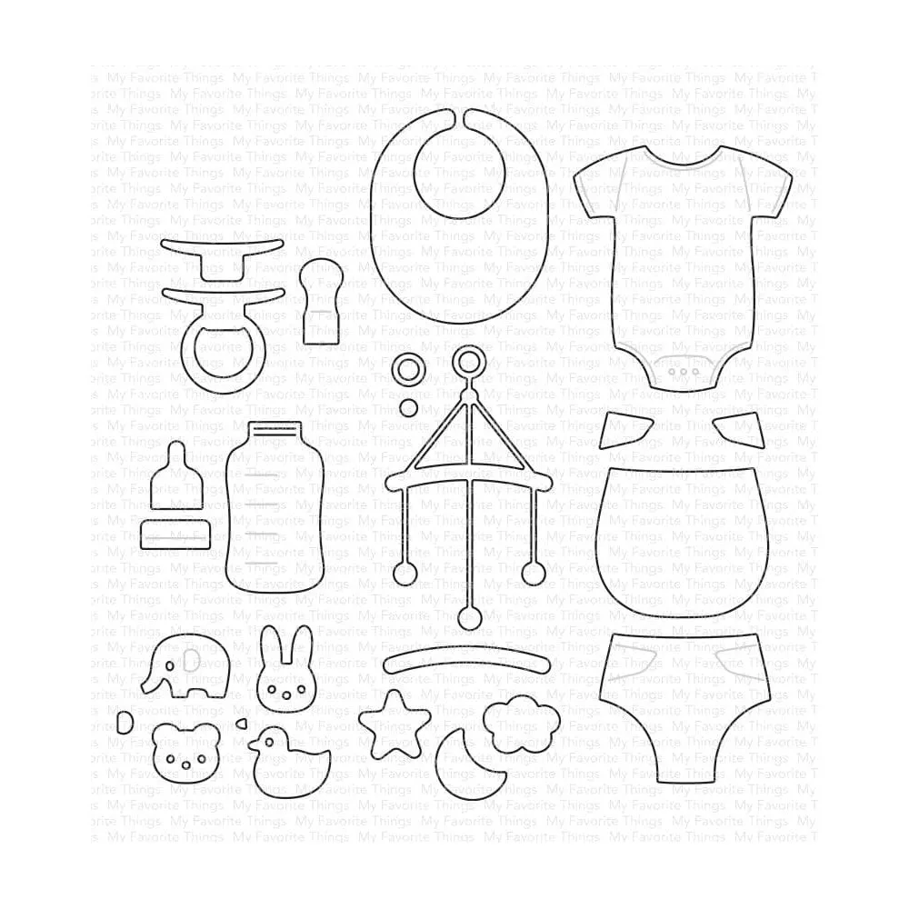 

It's A Baby Cutting Dies Scrapbooking for March 2023 New Paper Making Frames Card Set No Clear Stamps
