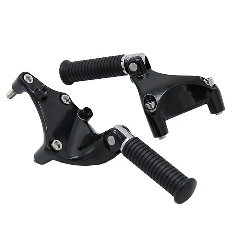 

Motorcycle Pedal Support Aluminium Motor Bike Universal Folding Footrests Modified Assembly ForHarleys For XL883 1200