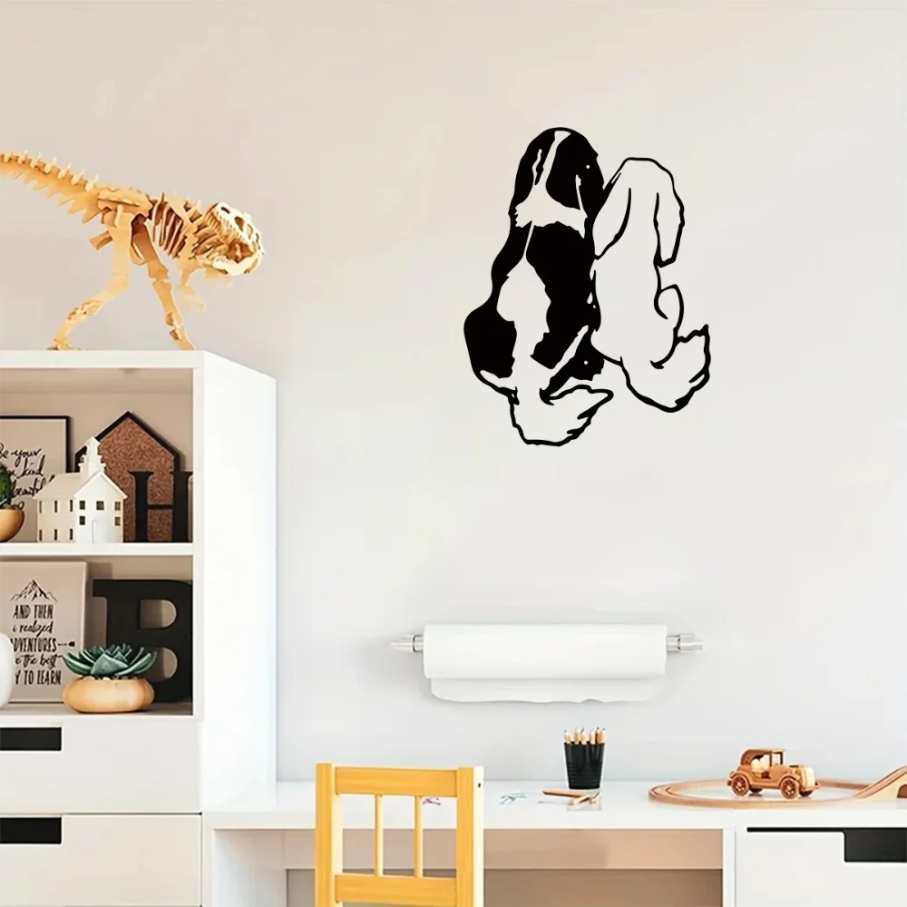 Металлическое Настенное Искусство С Силуэтом Милой Собаки - Железная