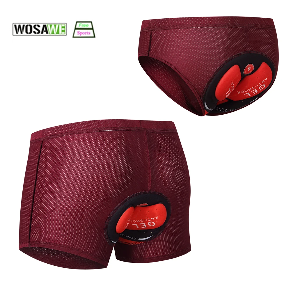 

WOSAWE Men's Mtb Road Bike Triangle Cycling Underwear Shorts Breathable Bicycle Underpants Bike 3D Padded Short Pants