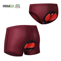 wosawe mens mtb road bike triangle cycling underwear shorts breathable bicycle underpants bike 3d padded short pants
