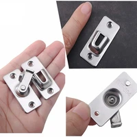 90 degree stainless steel door latch right angle sliding bending door lock latch screw locker hardware accessories