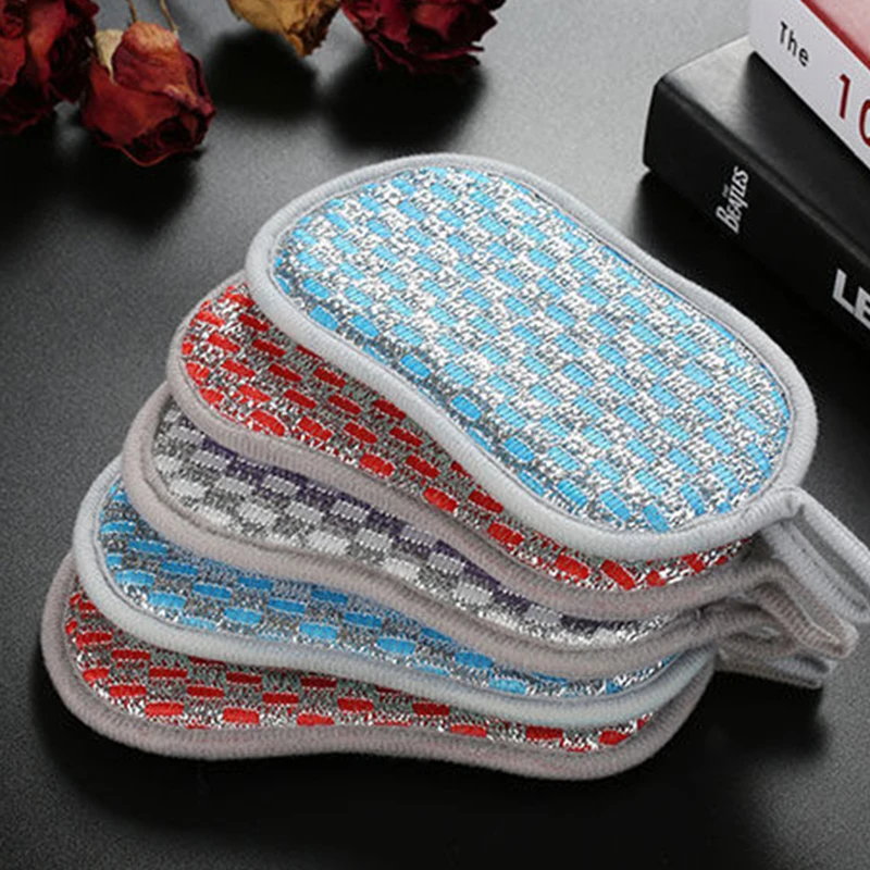 

Kitchen Thickened Dishwashing Sponge Brush Wipe Decontamination Pot Washing Brush Household Non-Greasy Dishwashing Cloth