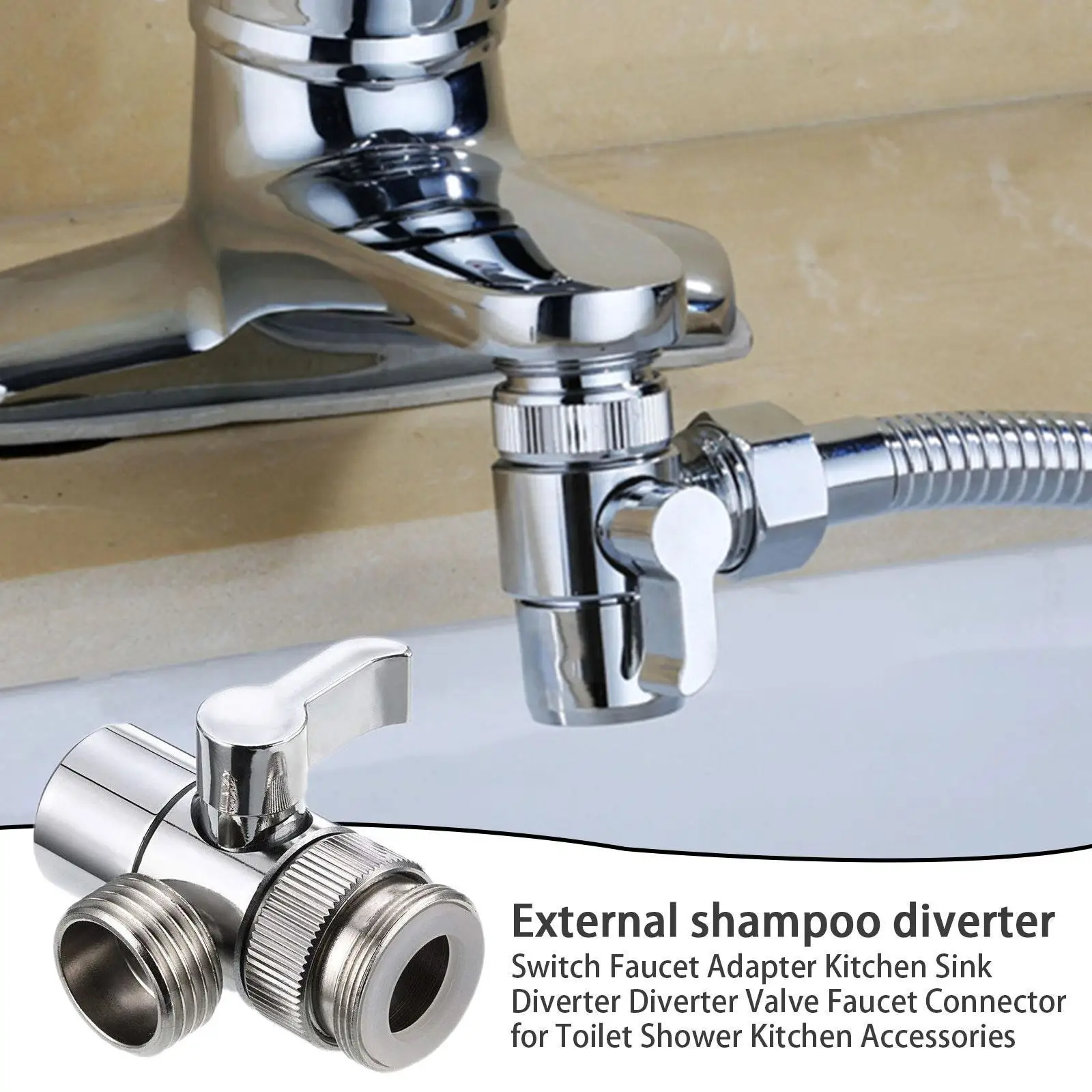 

Sink Diverter Faucet Splitter,1/2-inch Ips Faucet Diverter S For Kitchen Bathroom Sink Faucet Replacement Part 1 I3j7