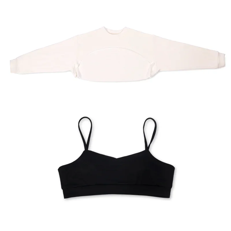 Kpop корейская певица концертный джазовый танец белые короткие толстовки