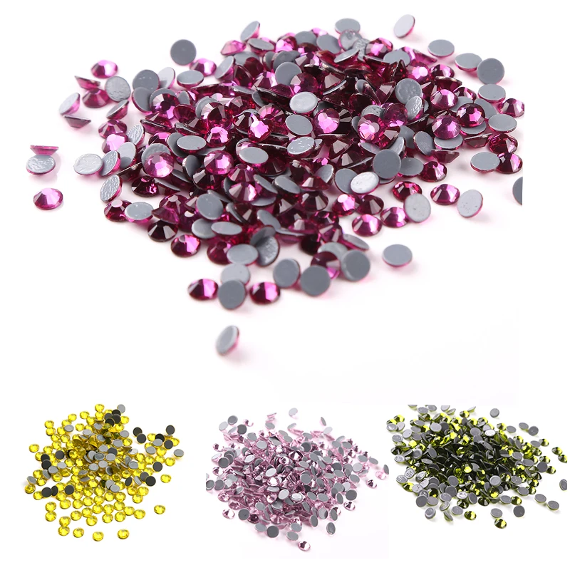 

SS6 High Quality 1440Pcs/Bulk Hotfix Rhinestones стразы Flatback Stones Glitter Crystal and Strass For DIY Nail Accessories
