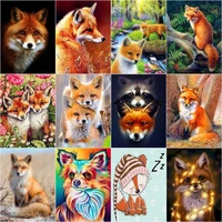 vabiean animal diamond painting fox full square 5d diy diamond embroidery picture of rhinestones mosaic home decoration gift