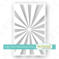 new mini slim stencil rotating rays diy layering stencils painting scrapbook coloring embossing album decorative template