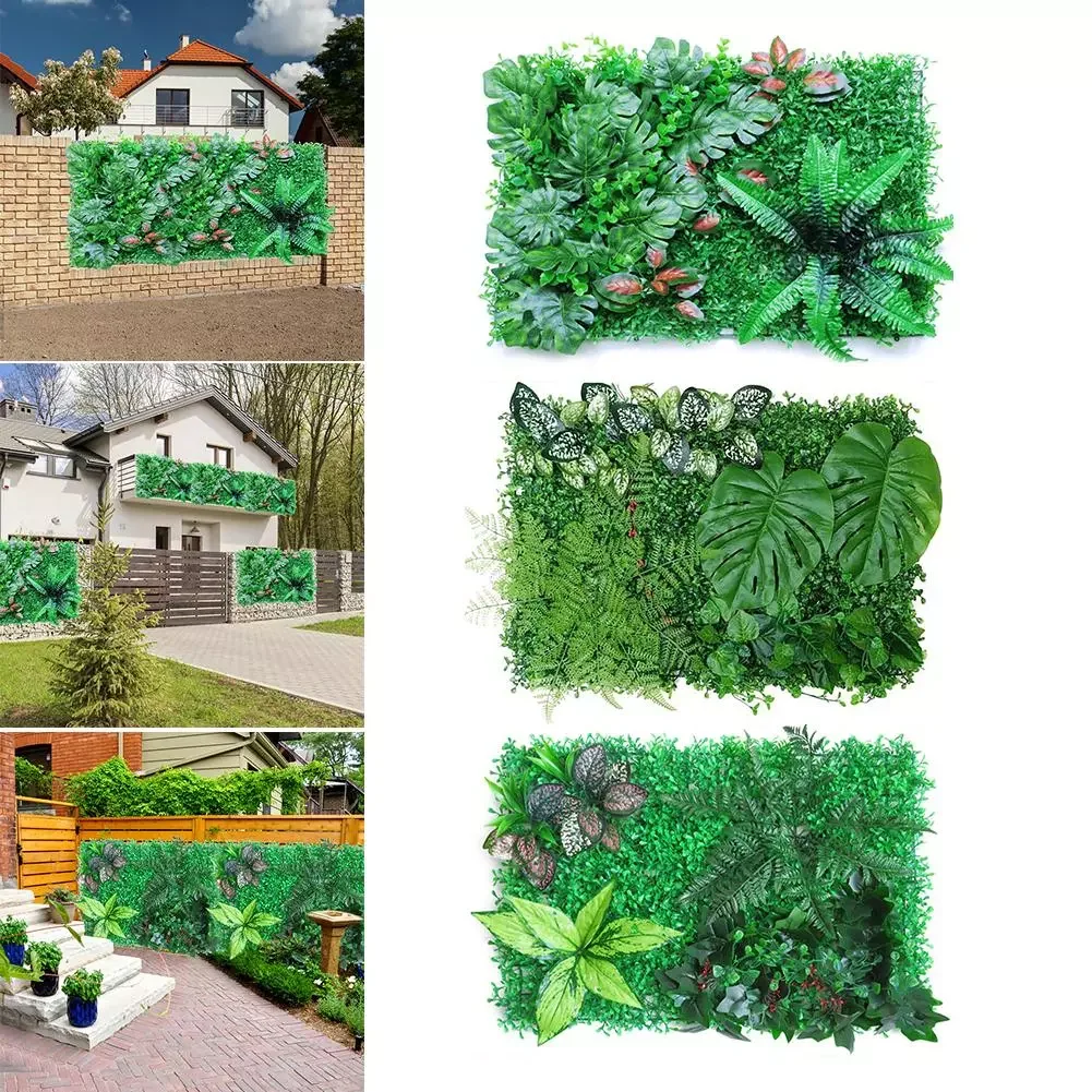 

40x60CM Artificial Fence Plant Hedge Panel UV Protected Privacy Fence Screen For Outdoor Backyard Garden Decoration Fence