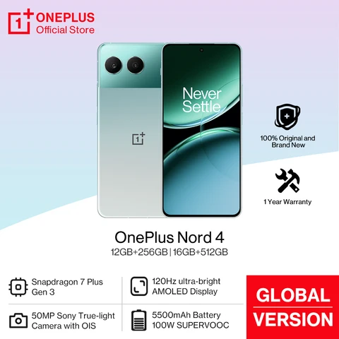 Смартфон OnePlus Nord 4, 12/256ГБ, 16/512ГБ, global