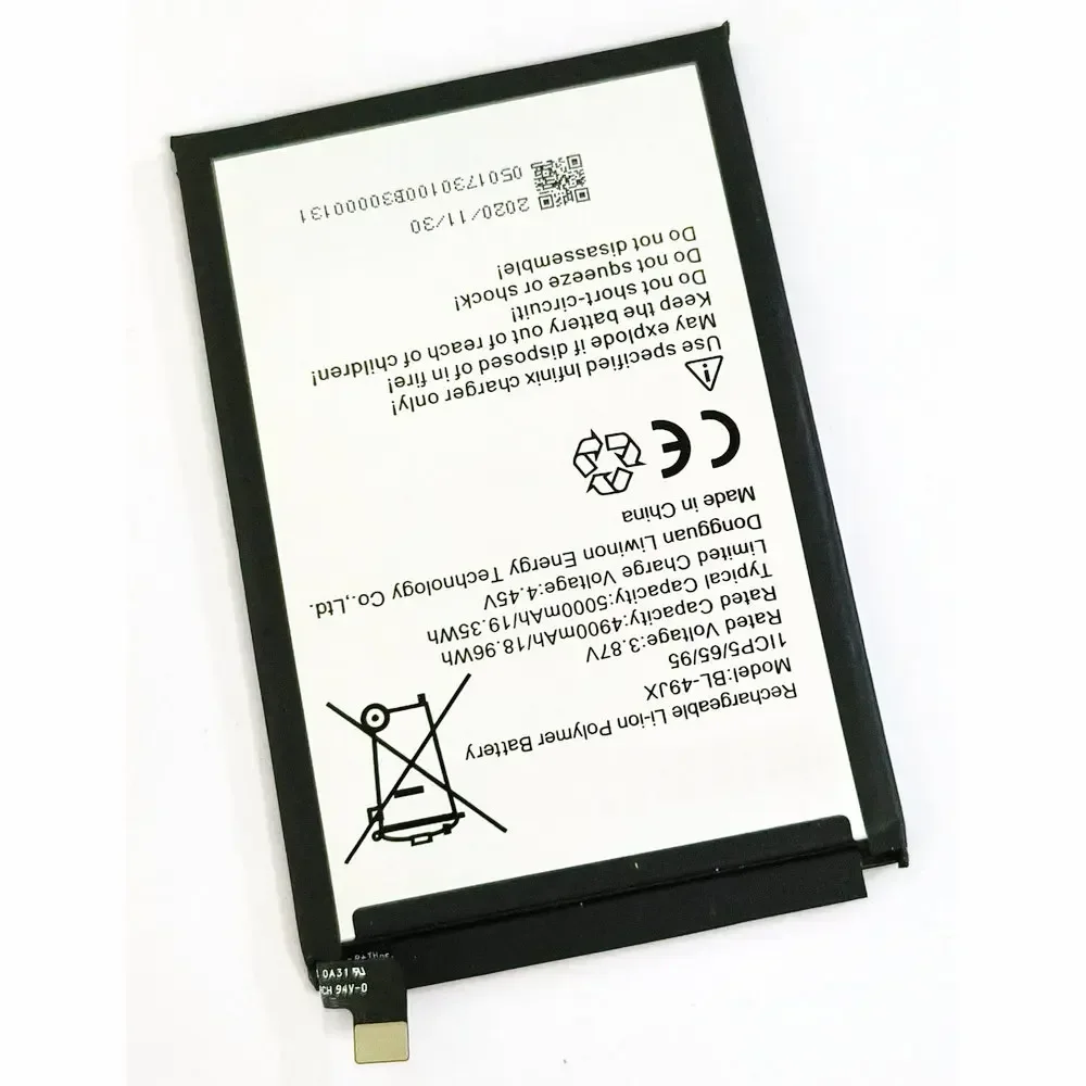 Аккумулятор BL-49JX 3 85 В 5000 мАч для мобильного телефона Tecno Note 10 Pro X695