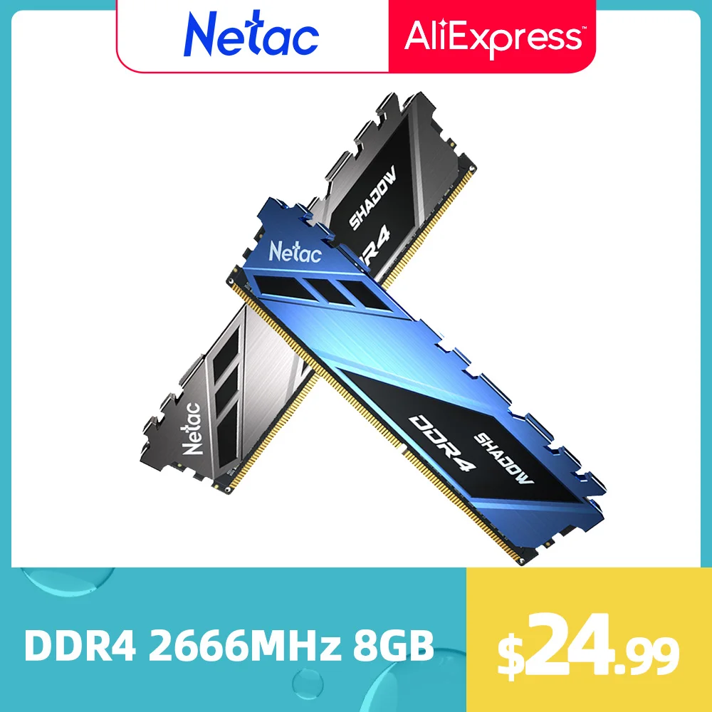 Оперативная память Netac DDR4 3600 МГц 8 ГБ 16 ОЗУ 2666 3200 мгц модуль памяти DIMM для ПК X99 AMD Intel