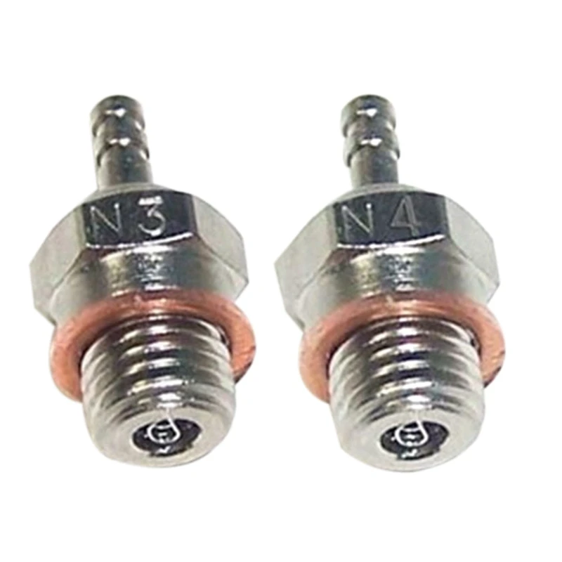 

2 комплекта N3 /N4 Горячая свеча свечи зажигания для HSP 70117 1/10 1/8 RC багги Грузовик Vertex SH Nitro детали двигателя