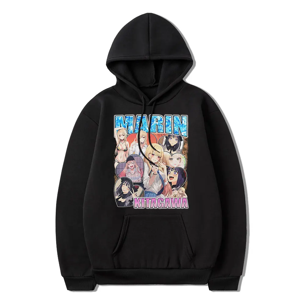 

Anime My Dress-Up Darling Marin Kitagawa Japanese Funny Manga Women's Hoodie Winter Simple Women Sweatshirts High Street Style