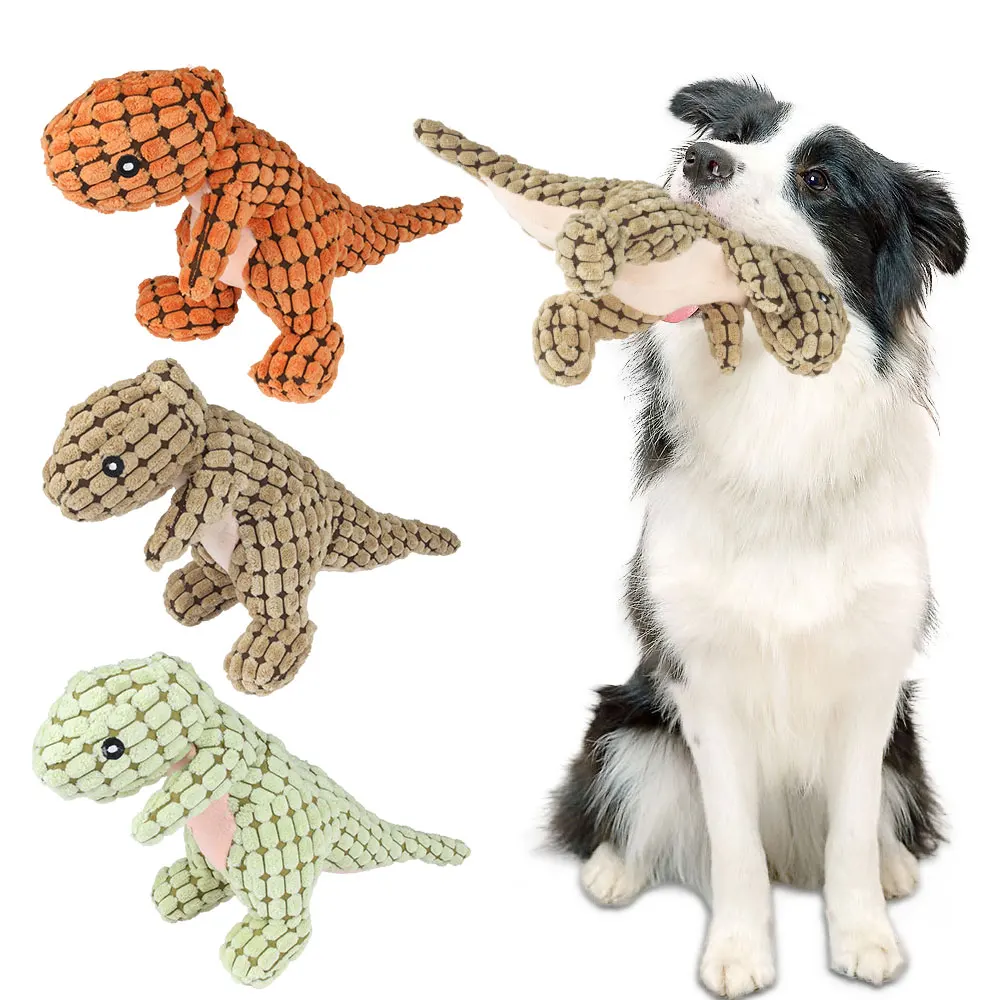 

1 шт. динозавр собака игрушка плюшевые интерактивные кошки жевательные игрушки собака плюшевая наполнение заполнение товары для питомцев