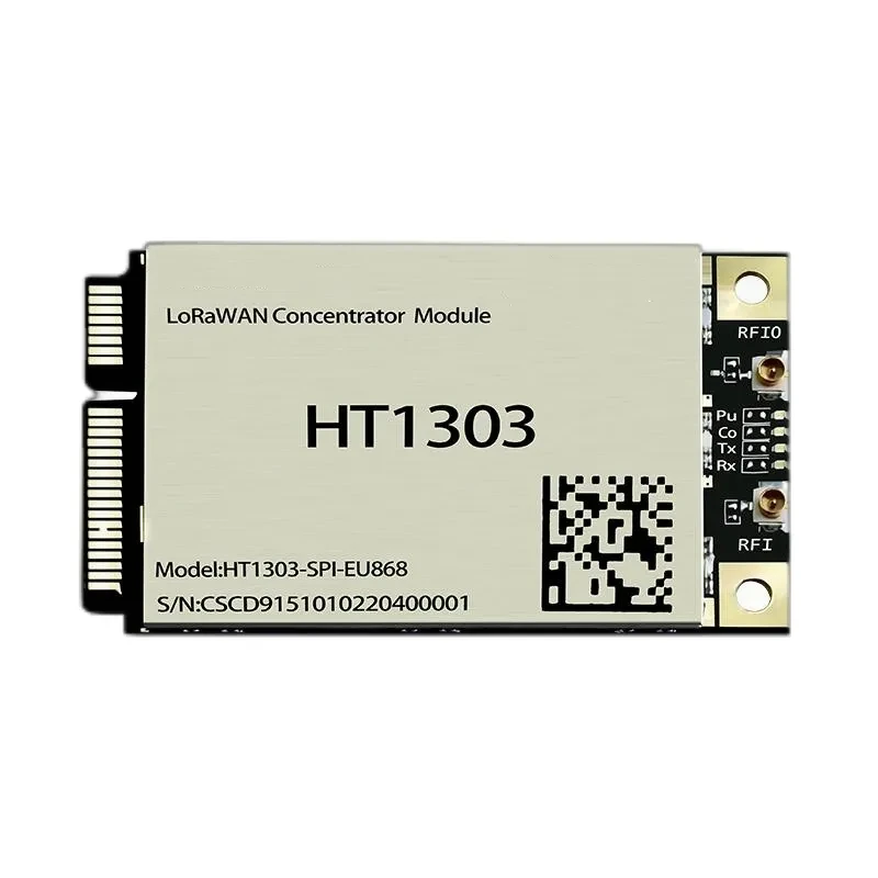 

Модуль концентратора LoRaWAN HT1303, чип SX1303 + SX1250 LoRa, интерфейс PCI-E, шина SPI, модуль базовой станции шлюза