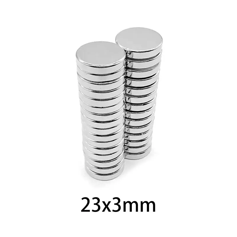 Круглые неодимовые магниты 2-30 шт. 23x3 мм