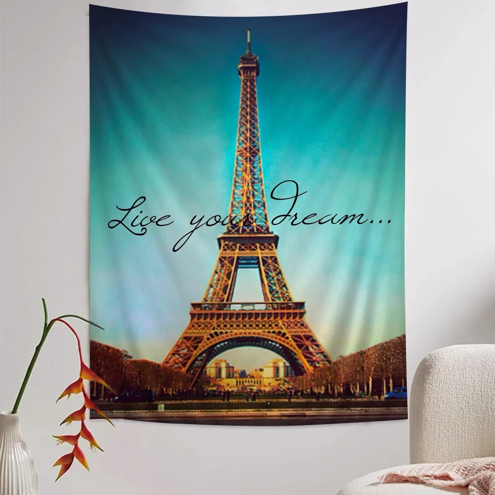 Эйфелева башня DIY настенный гобелен подвесной Таро хиппи Фотофон INS домашний