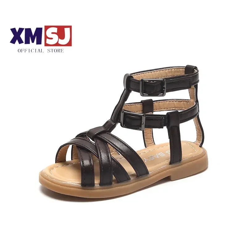 

Girls Sandals Summer New Cute Princess Shoes, Soft-soled Roman Sandals Home Casual Beach Shoes Gladiators Fashion Hot Breathable