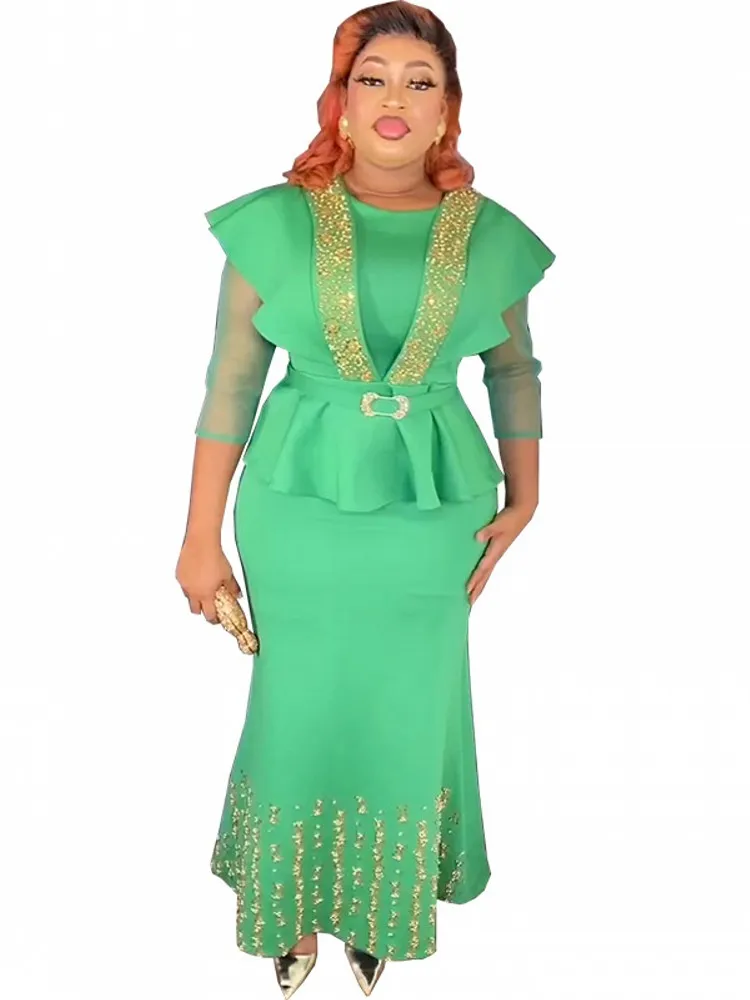 Комплект из 2 предметов с юбкой Abaya мусульманский стиль мусульманские длинные