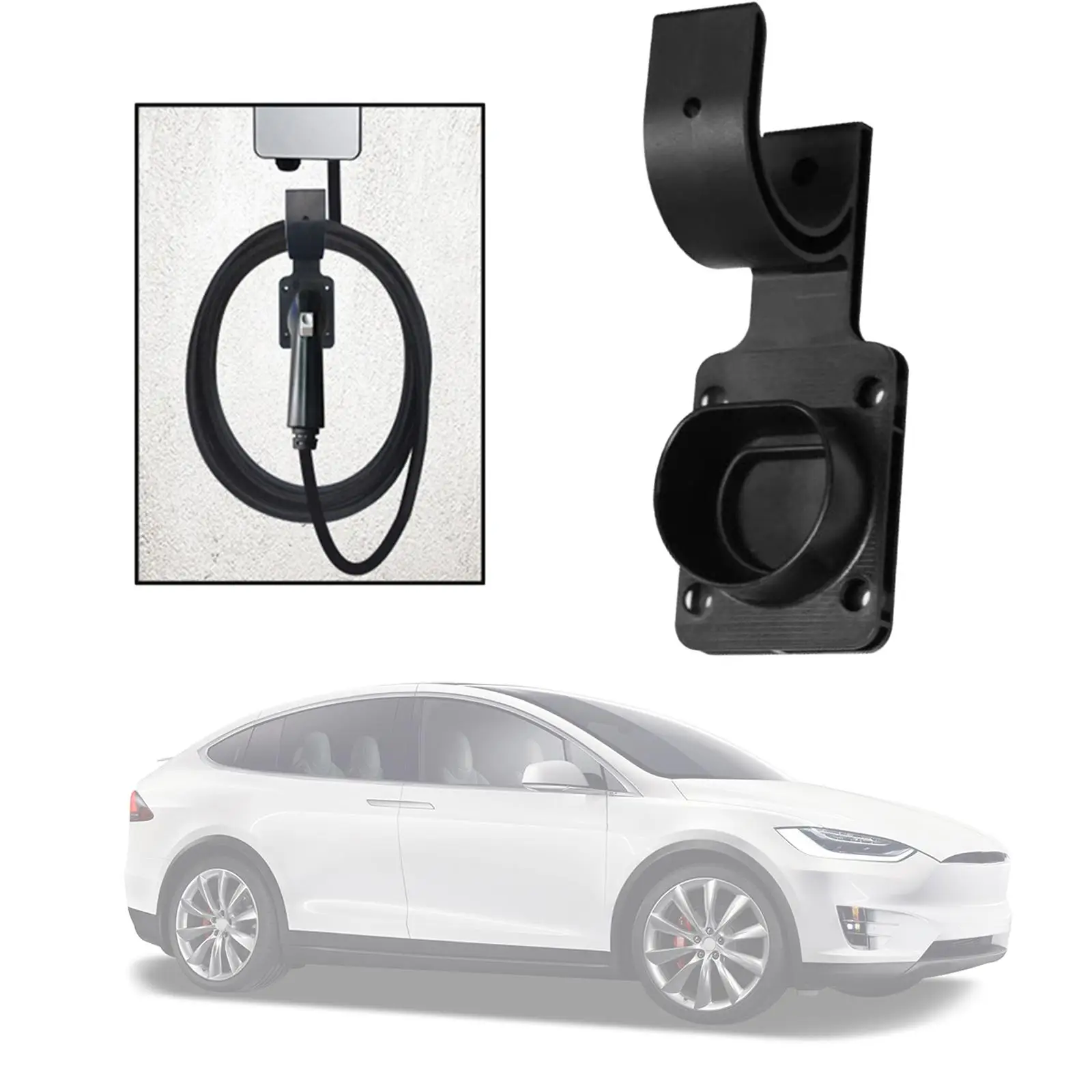 

EV Charger Holster EV Charger Cable Holder Gun Head Socket Fit for Electric Vehicle