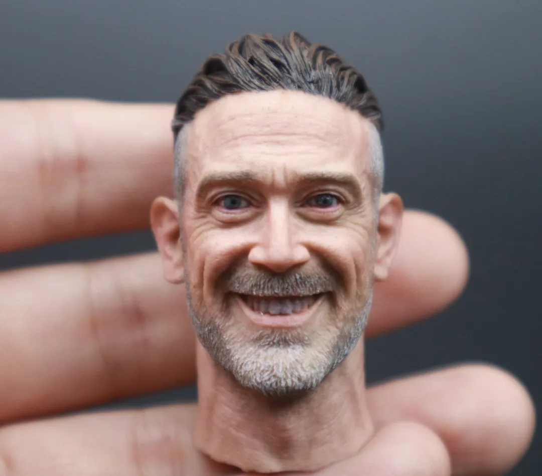 

1/6 The Walking Dead Salvation Army Morgan Head Sculpt Carving Model Fit 12 inch Male Soldier Action Figure Body