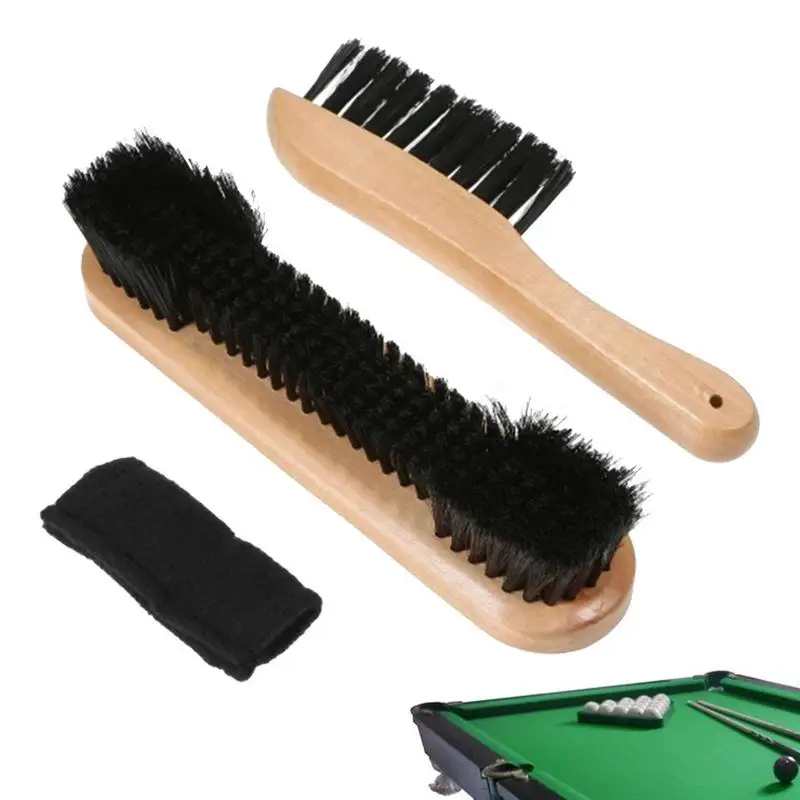 

Набор аксессуаров для бассейна, деревянная ручка, для бильярдного стола, удобный захват, многофункциональная плотная щетина