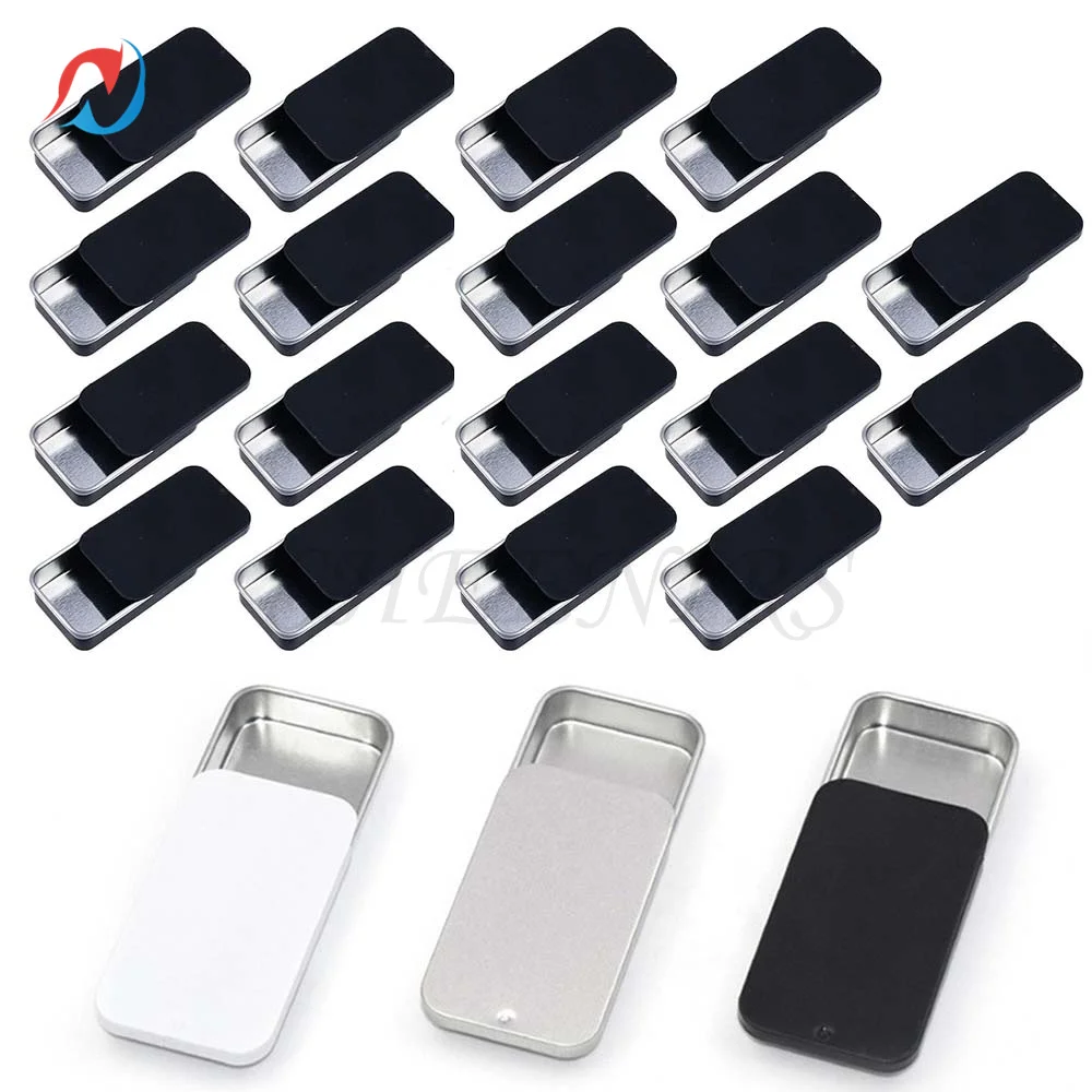 

18/36 шт., металлические жестяные мини-контейнеры 10 мл 2,4x1,3x0,4 дюйма