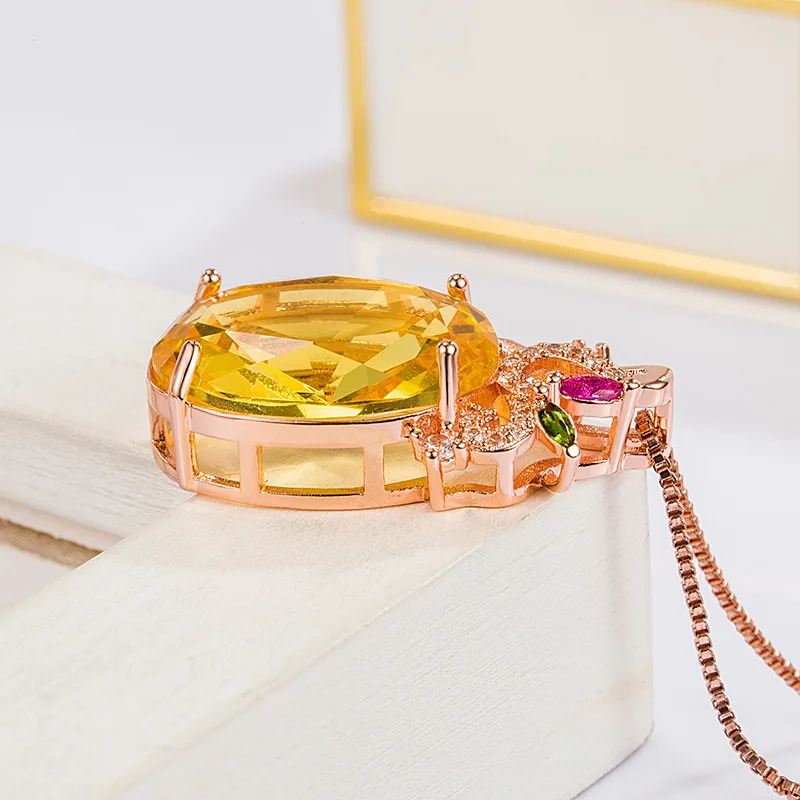

Ожерелье из настоящего розового золота 14 к, кулон из чистого топаза для женщин, красивые ожерелья для женщин 100%, ожерелье из розового золота 14 к, кулоны из драгоценных камней для женщин