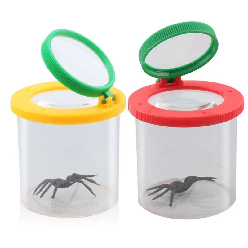 

Portable Handheld Magnifying Glass Children Education Toys Insect Feeding Experimental Observation Box Magnifier
