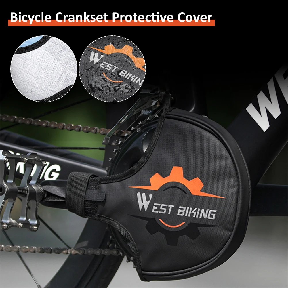 

Bike Crankset Protector Cover Waterproof Dustproof Chainring Guard MTB Road Bicycle Chainwheel Sprockets Cover Bike Accessories