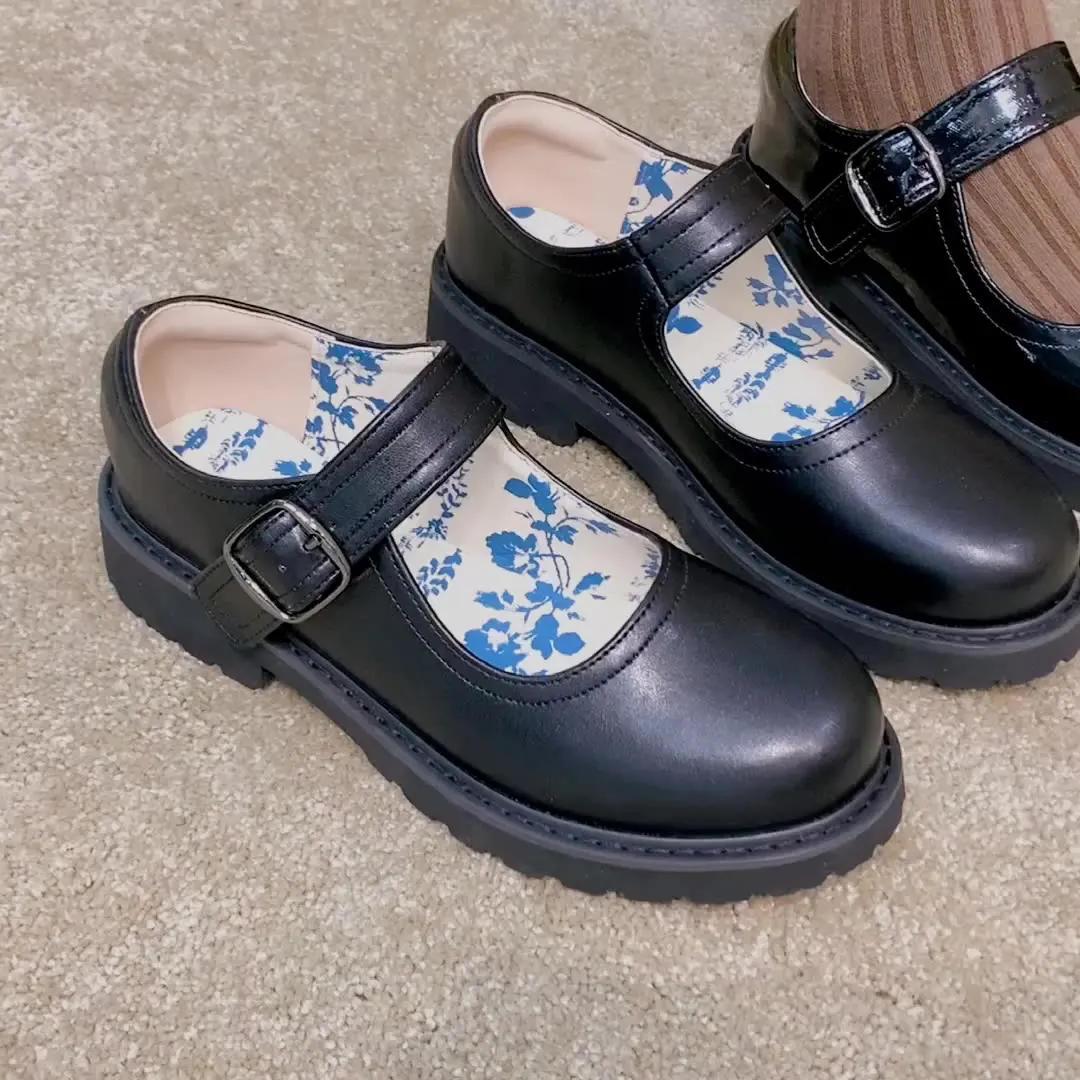 

Туфли женские на плоской подошве, базовая обувь из искусственной кожи на резиновой подошве, классические, средней высоты