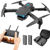 s89 uav hd 4k aerial photography remote control quadcopter dual wifi headless mode led lights folding aircraft model toy for boy