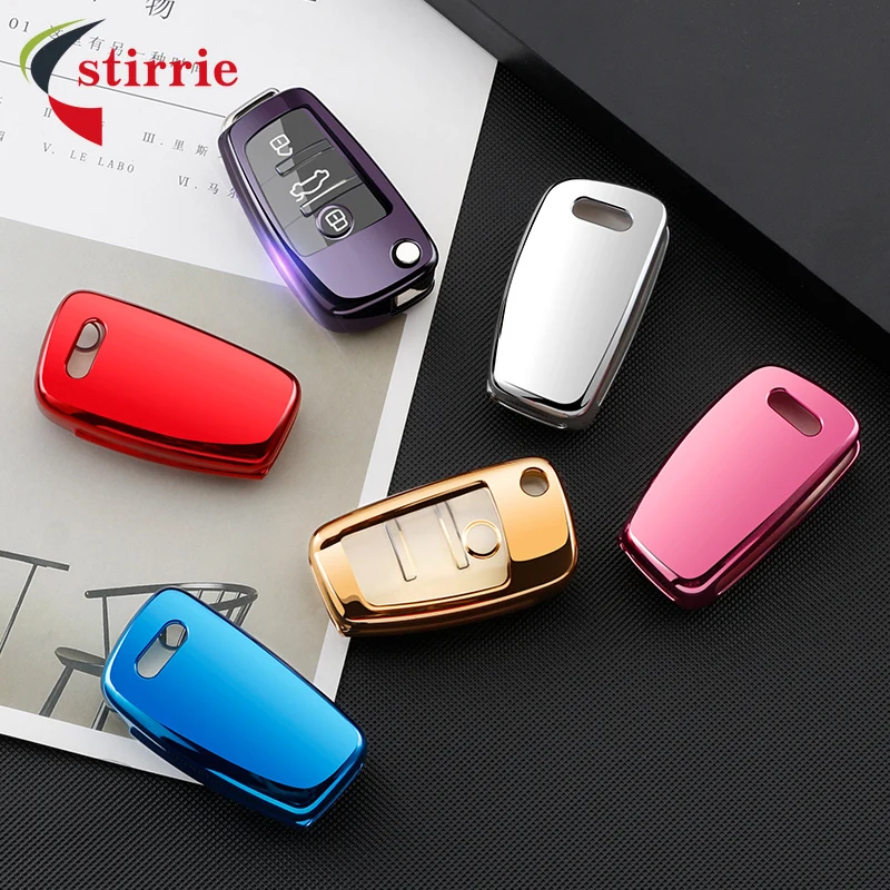 ТПУ чехол для автомобильного ключа с дистанционным управлением Audi A1 A3 8P 8L A4 A5 B6 B7 A6