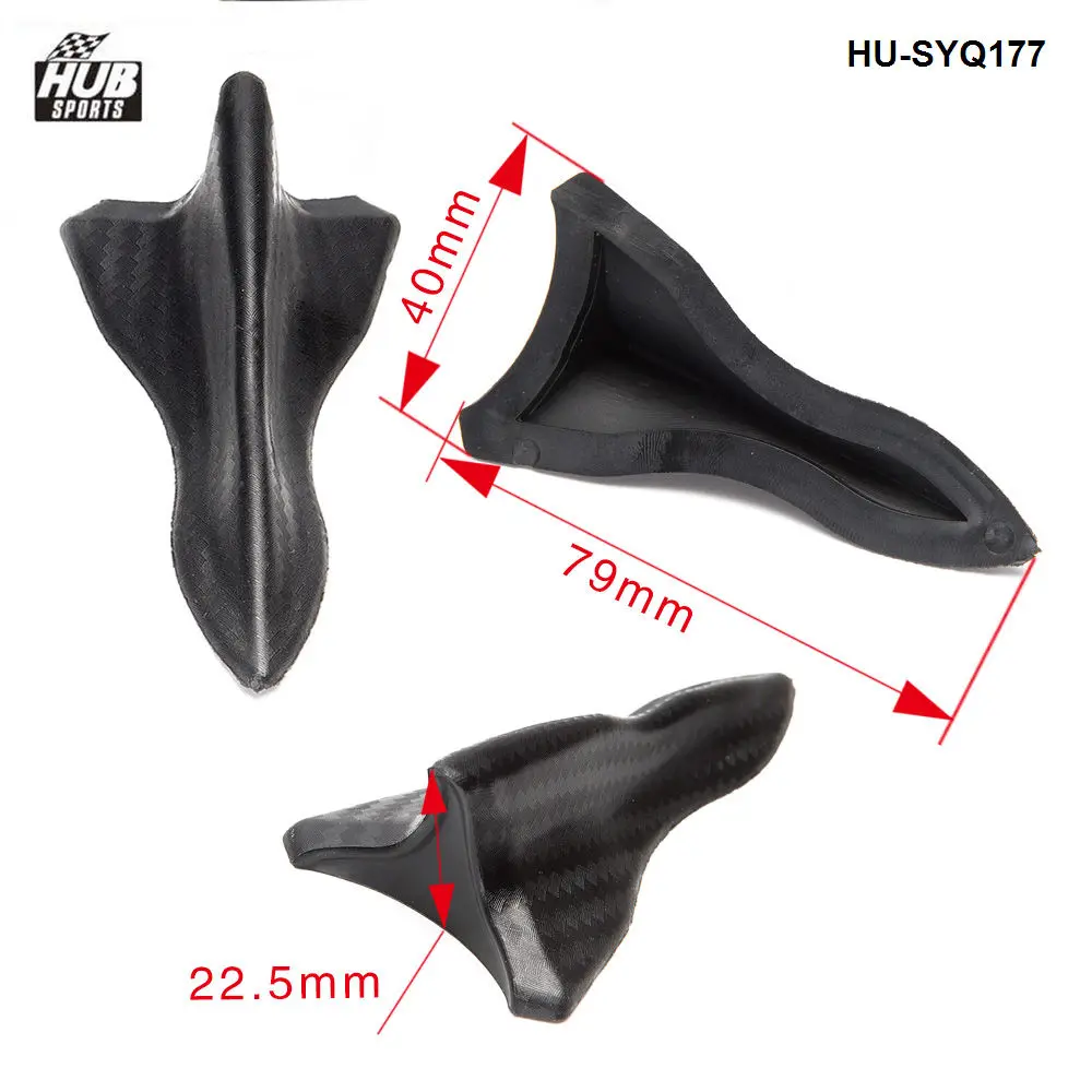 10pcs/lot Shark Fin Roof Spoiler Diffuser Vortex Generator Carbon Fiber For Car HU-SYQ177 | Spoilers &amp Wings