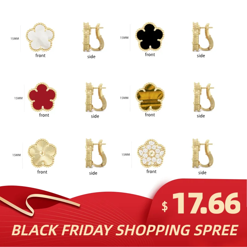 

Korea 2023 New Hot Selling Cute Ladies Earrings, Lucky Grass Natural Shell Pendant Earrings, Wedding Banquet Luxury Jewelry Set