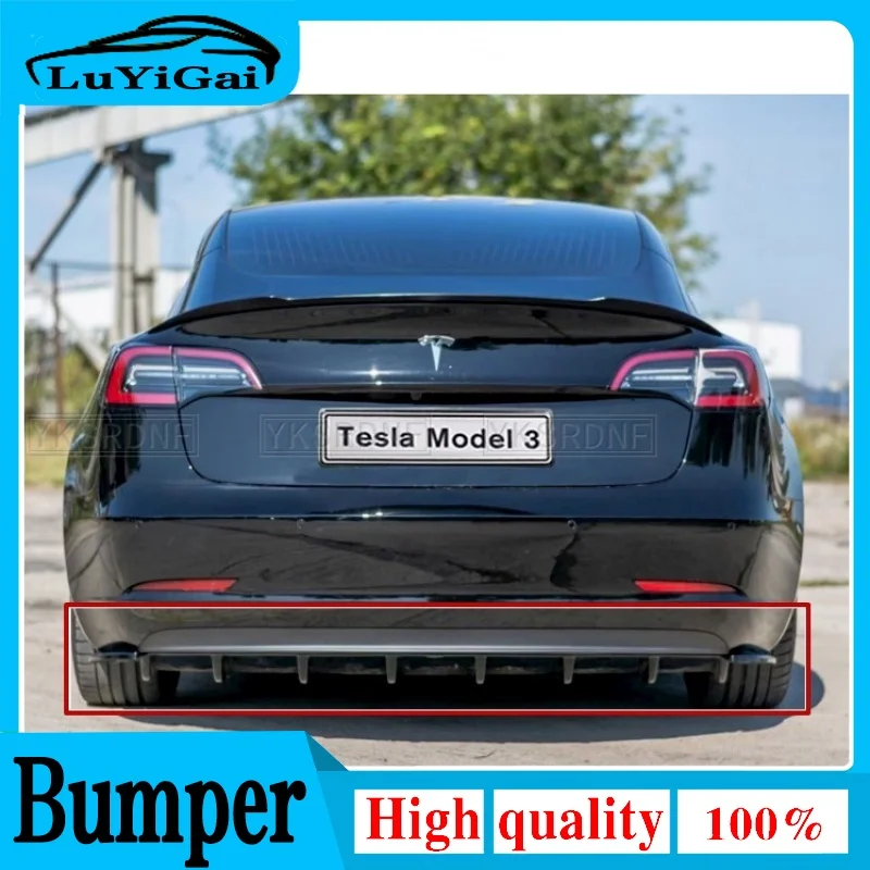 

For Tesla Model 3 2017-2020 ABS material side skirt body kit car front bumper spoiler car styling