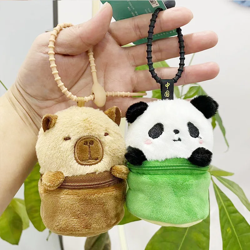 Набивные животные плюшевая монета искусственная кожа капибара Студенческая