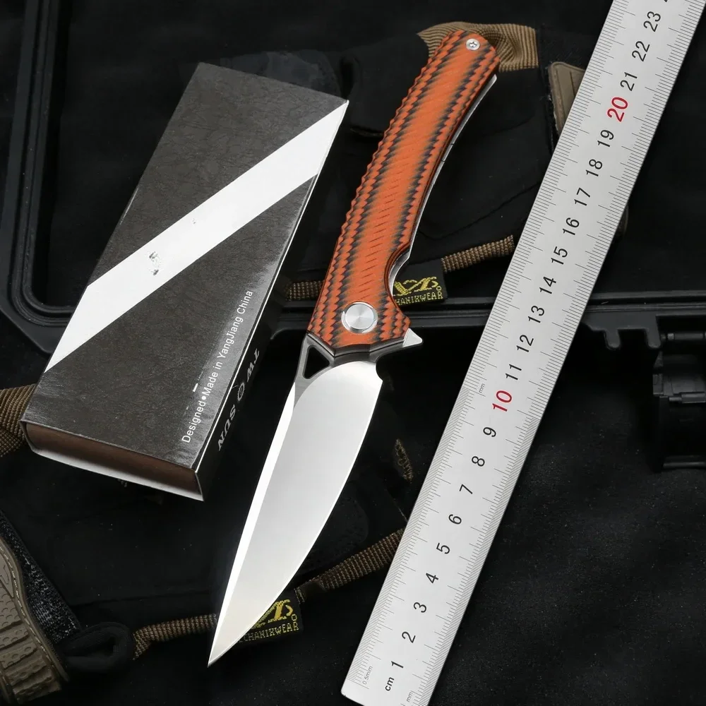 Тактический складной нож D2 карманный клинок С флиппером и шарикоподшипником