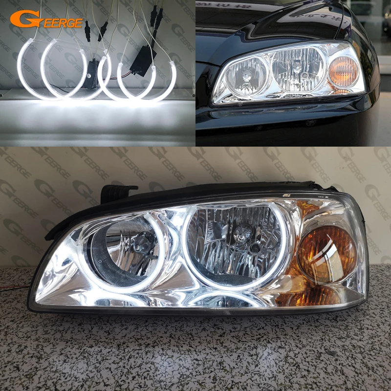 Geerge For Hyundai Elantra 2004 2005 2006 Excellent Ultra Bright CCFL Angel Eyes Halo Rings Light Kit Car Accessories