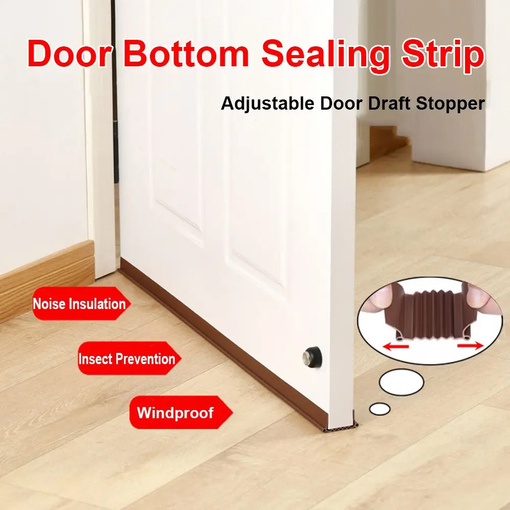 

Protector Noise Reduction Dust Blocker Weather Stripping Draught Excluder Door Draft Stopper Door Bottom Sealing Strip
