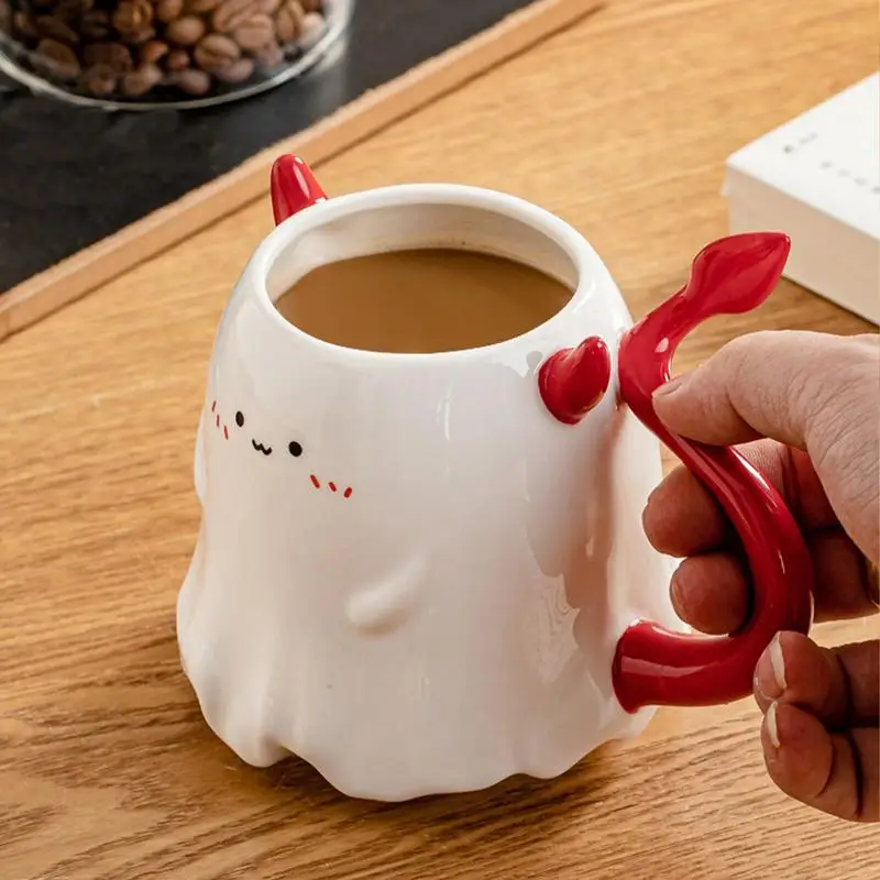 350 мл керамическая кружка на Хэллоуин с дьяволом восхитительный мультяшный