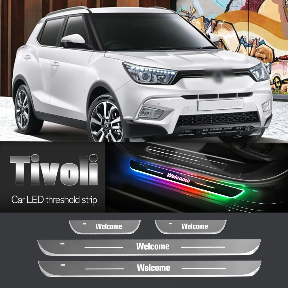 Автомобильный порог для Ssangyong Tivoli 2015-2023 2016 2018 2022 индивидуальный логотип