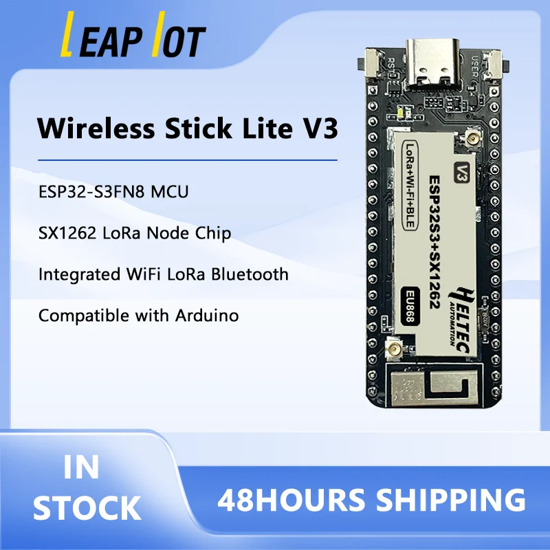 Heltec Wireless Stick Lite V3 ESP32 SX1262 Чип Type-C USB LoRa Комплект месталастичной плиты Dev-Board