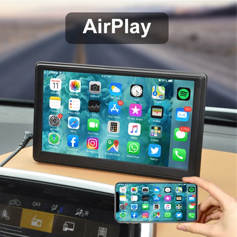 

7 Inch Touch Screen Car Portable Wireless Apple Carplay Tablet Android Radio Multimedia Bluetooth Player Stereo MP5